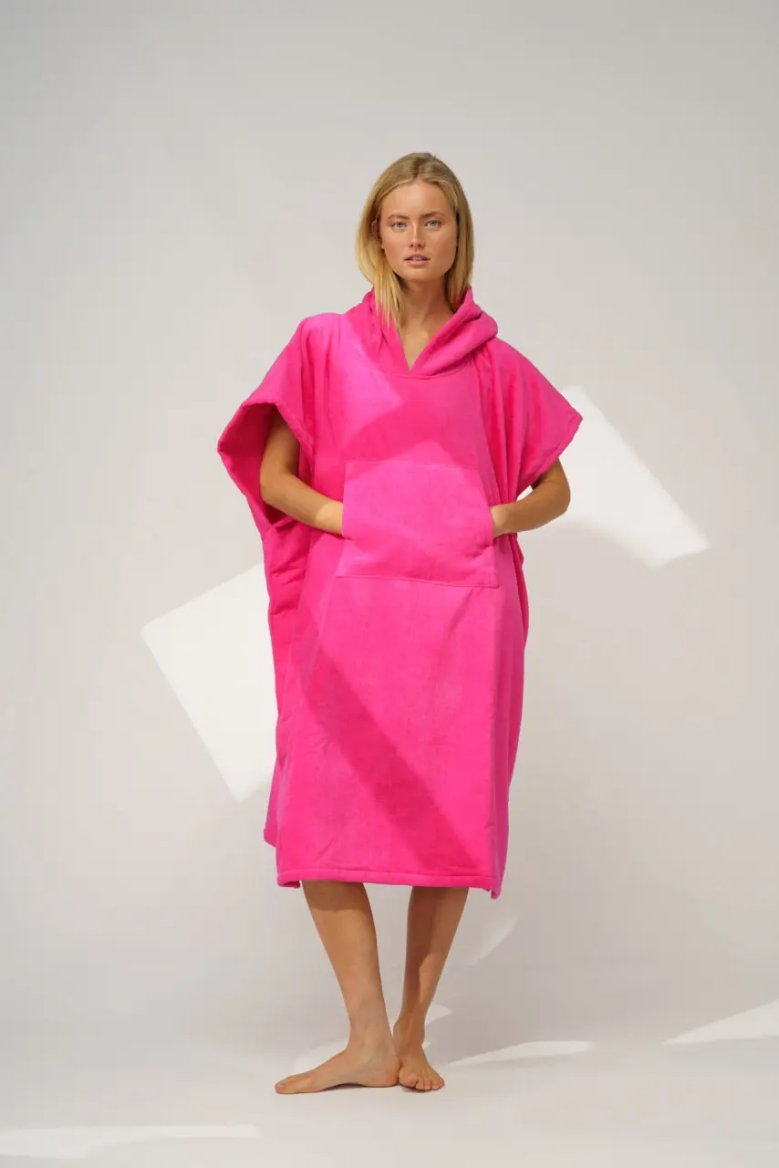 Futah - Ericeira Rose Fluo Poncho Épongé (3)