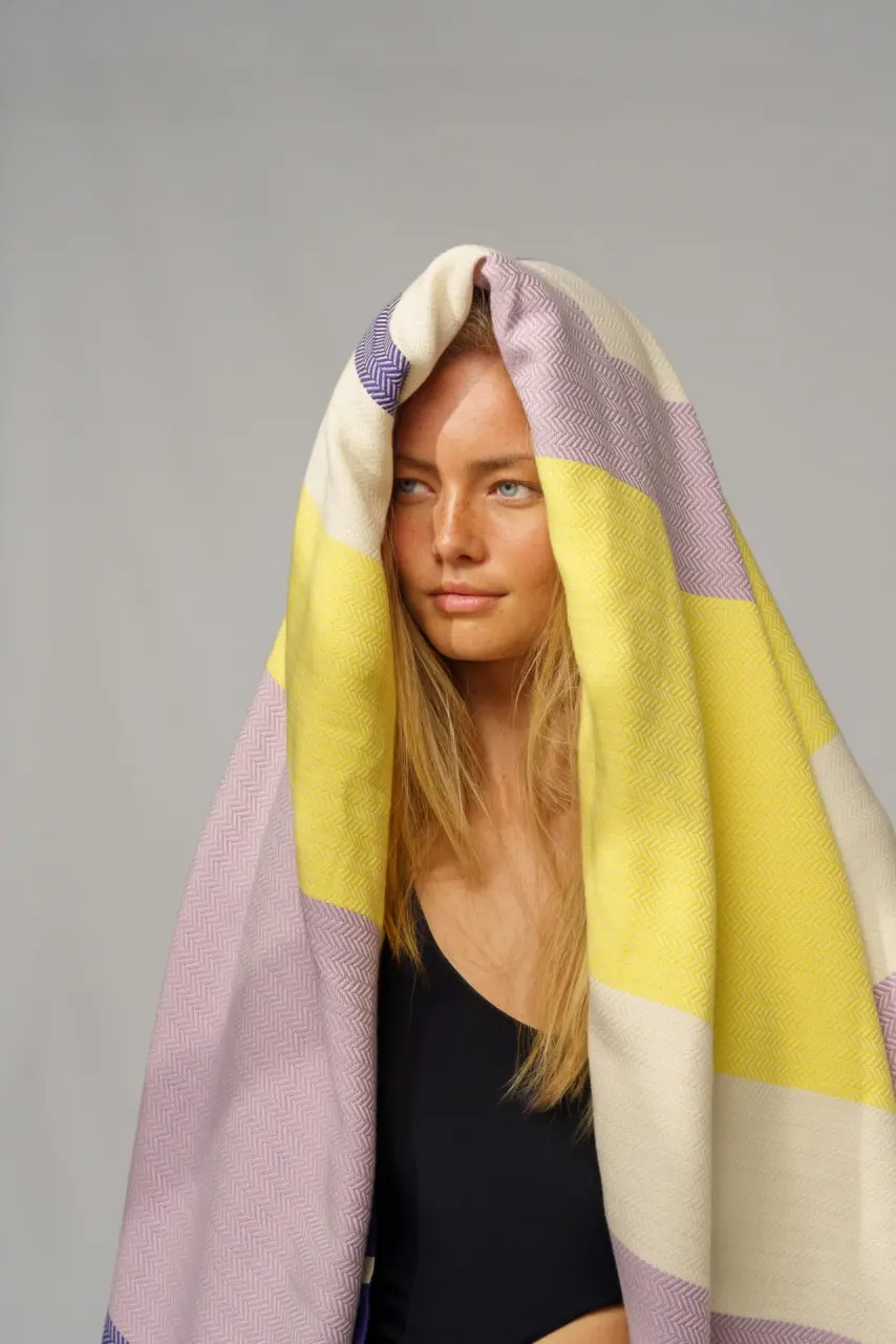 Futah - Papua Violeta Toalha de Praia (7)