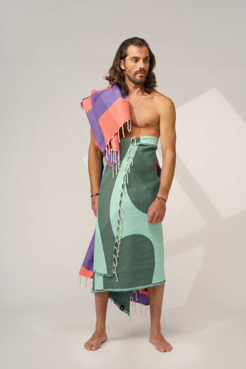 Futah - Aether Vert Serviette de Plage (5)