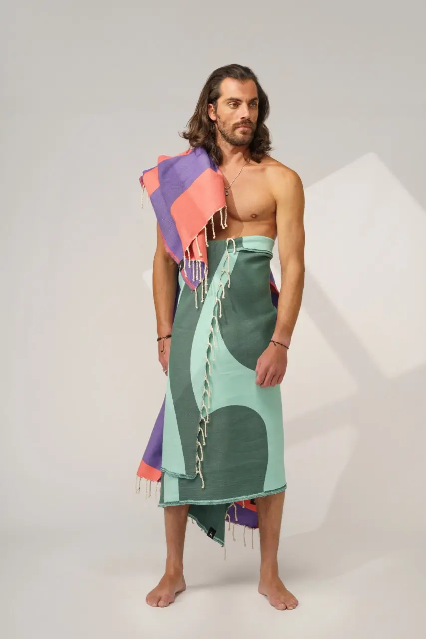 Futah - Aether Verde Toalha de Praia (5)