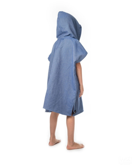Ericeira Azul Poncho Criança (2)