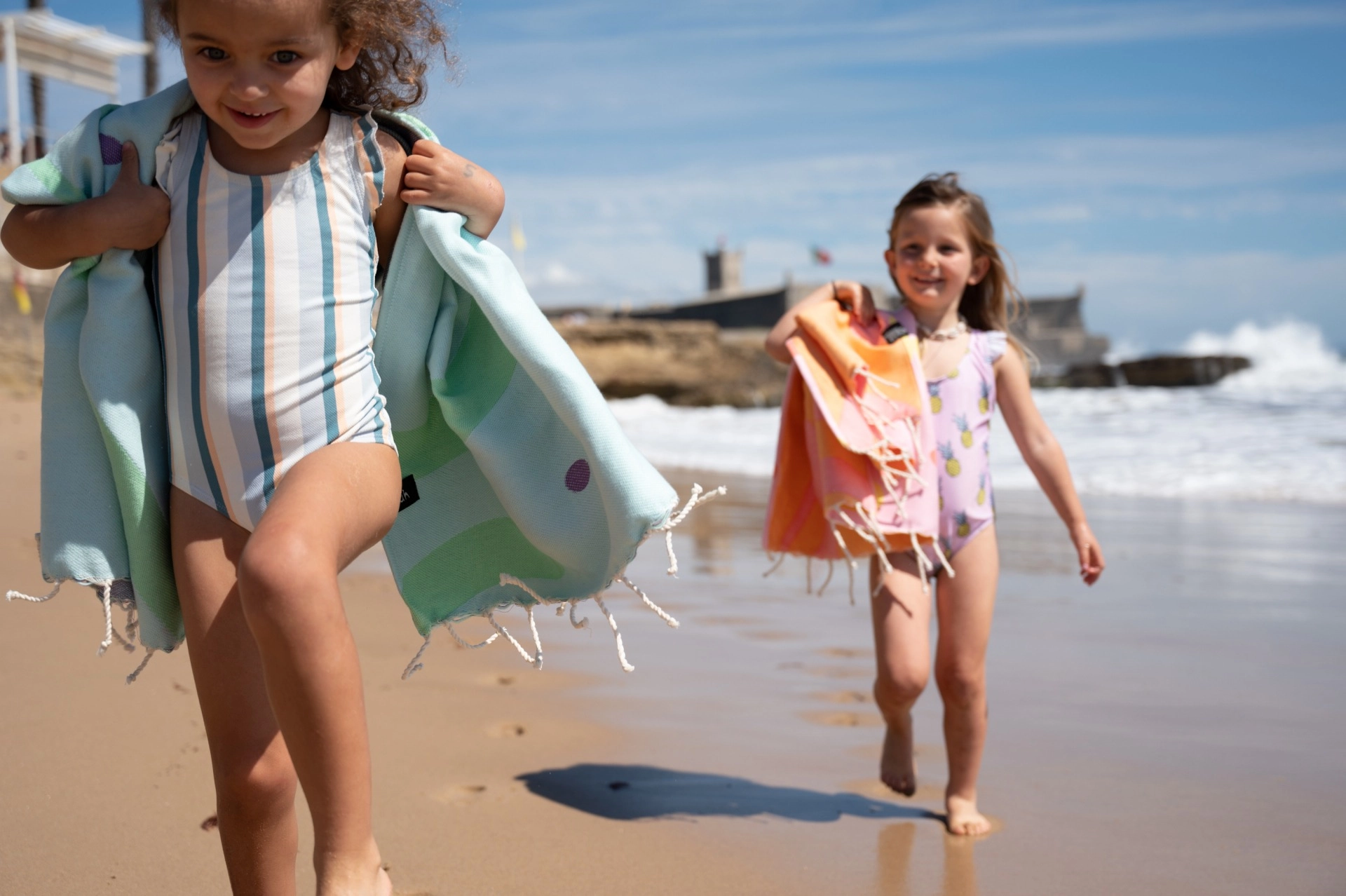 Futah - Algae Azul Claro Toalha Criança  (5)