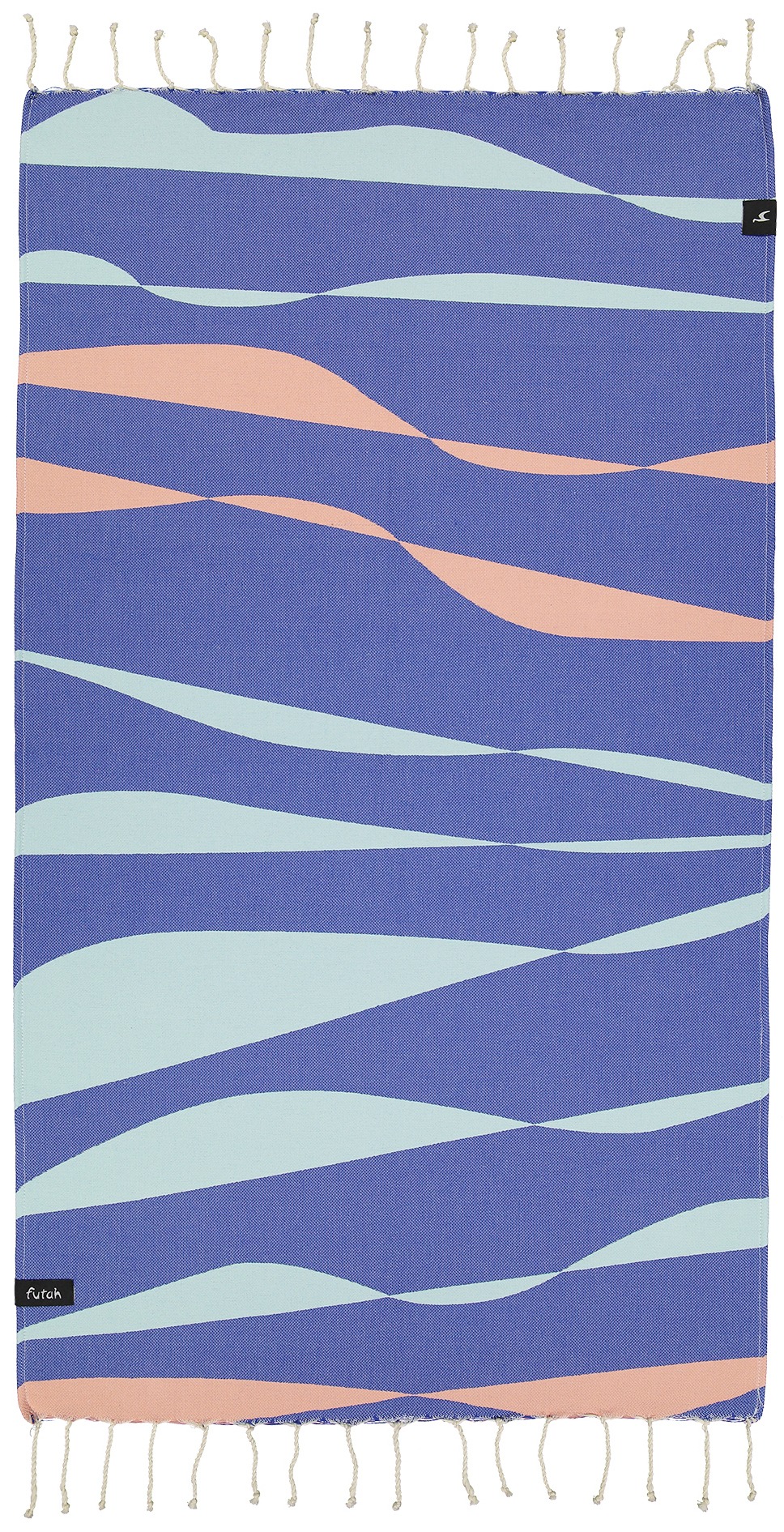 Futah - Sea Storm Bleue Serviette Enfant (1)