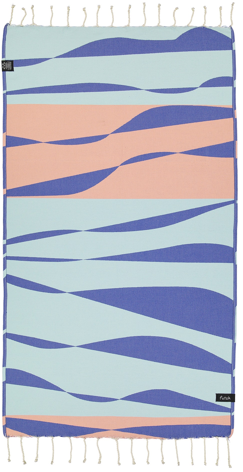 Futah - Sea Storm Bleue Serviette Enfant (2)