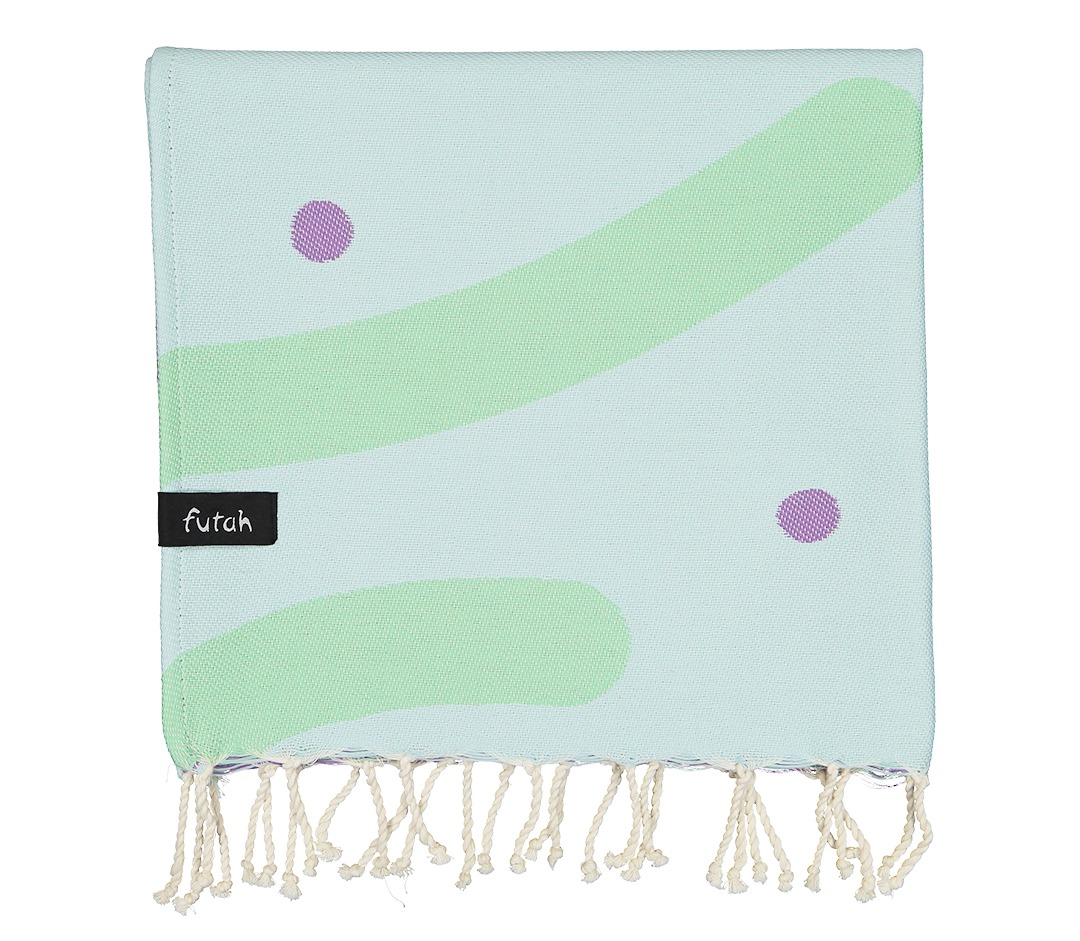 Futah - Algae Bleue Clair Serviette Enfant (2)