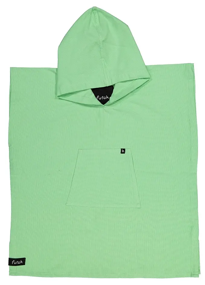 Futah - Ericeira Vert Clair Poncho Enfant  (1)