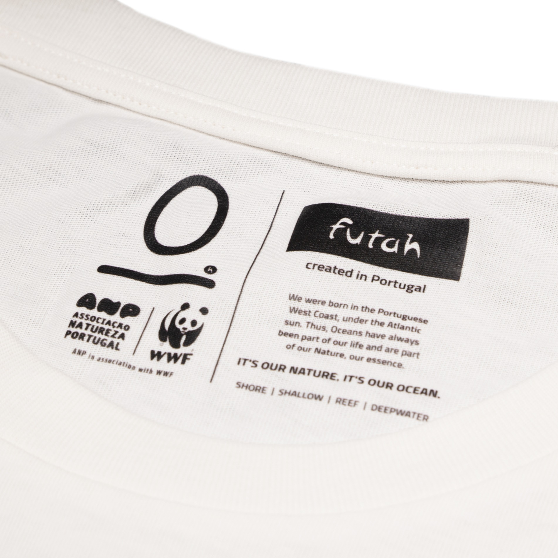 Futah - T-shirt Blanc Coton Biologique - Lisboa (4)