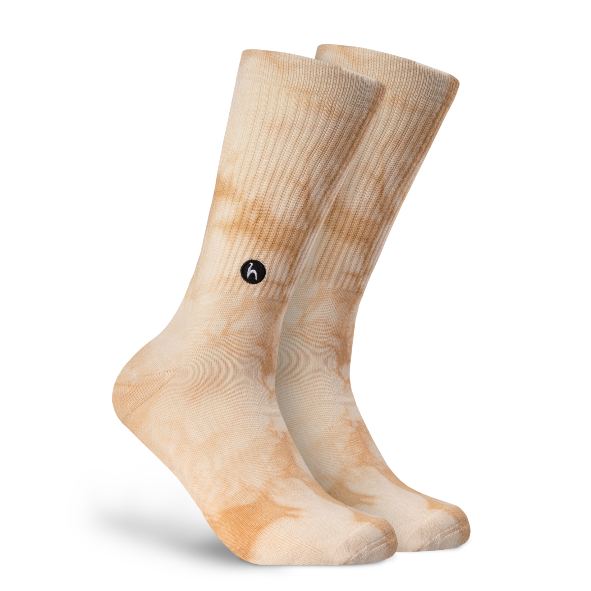Futah - Chaussettes Tie Dye Sable (1)
