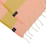 5600876520241_BEDU MUSTARD & CORAL INDIVIDUAL BEACH TOWEL_2_min