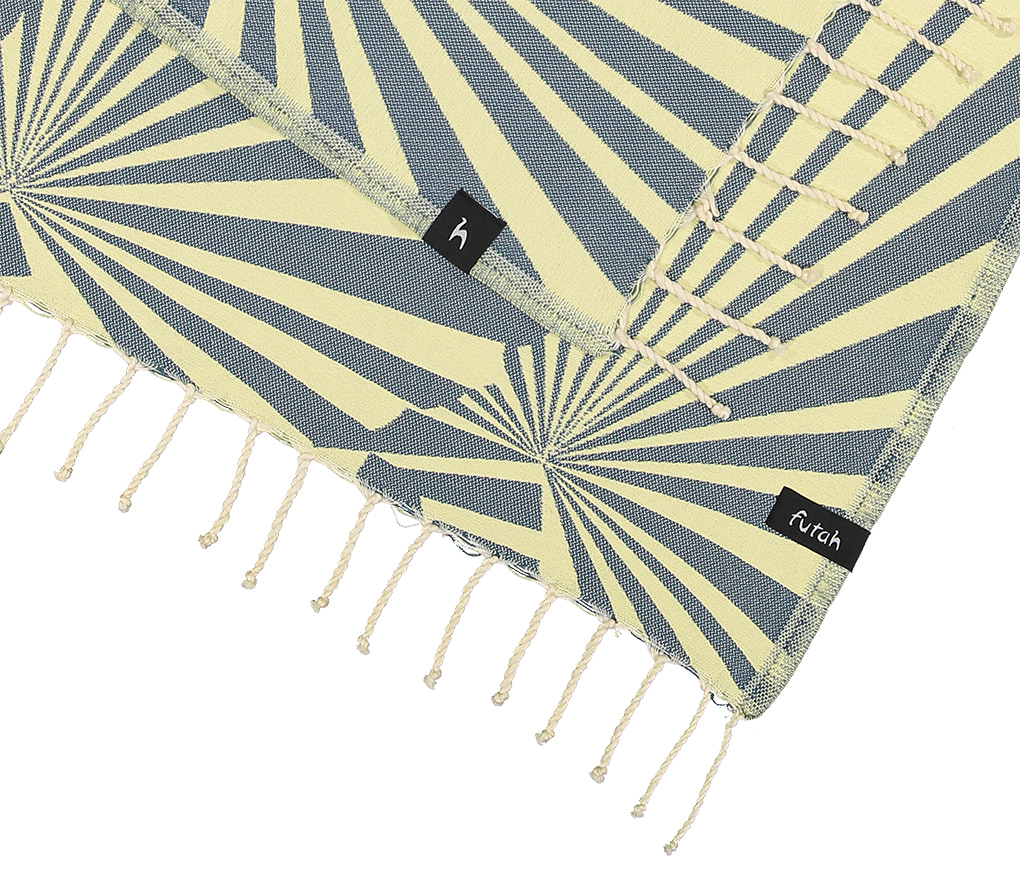 Futah - Taiga Bleu Serviette de plage (2)