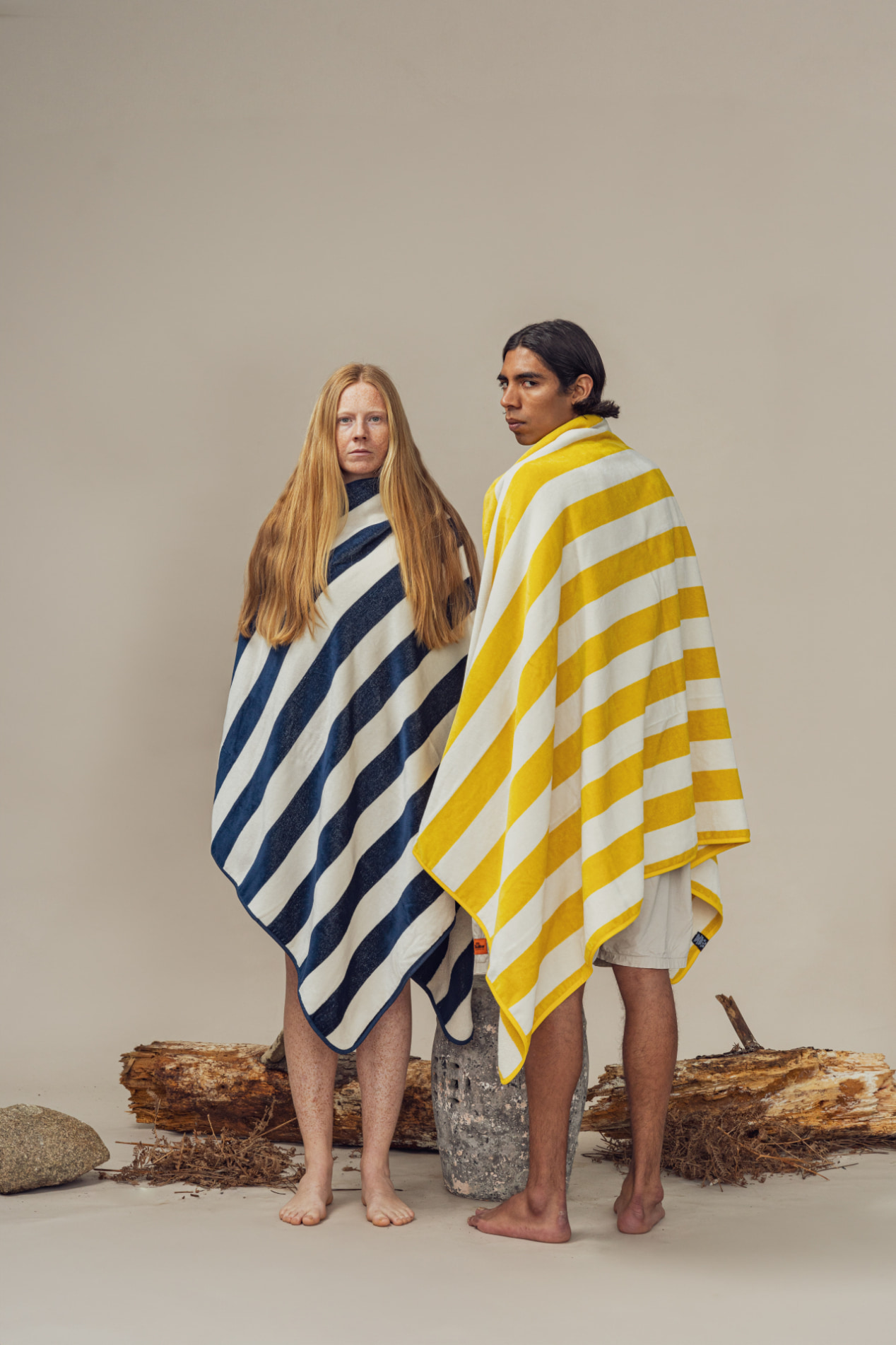 Futah - Bedu Bleu Serviette Épongé  (2)