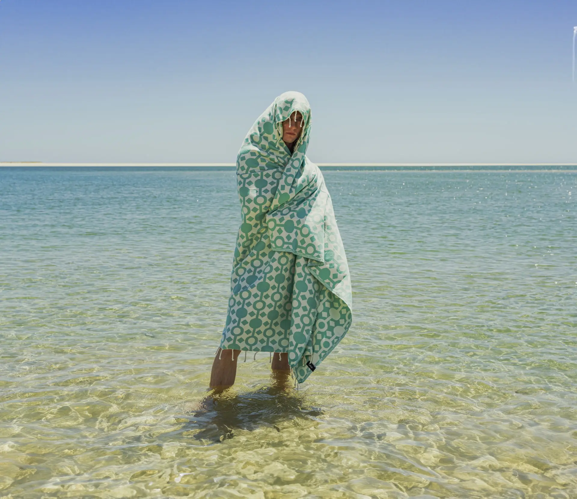 Futah - Amazónica Vert d'Eau Serviette Grande (3)