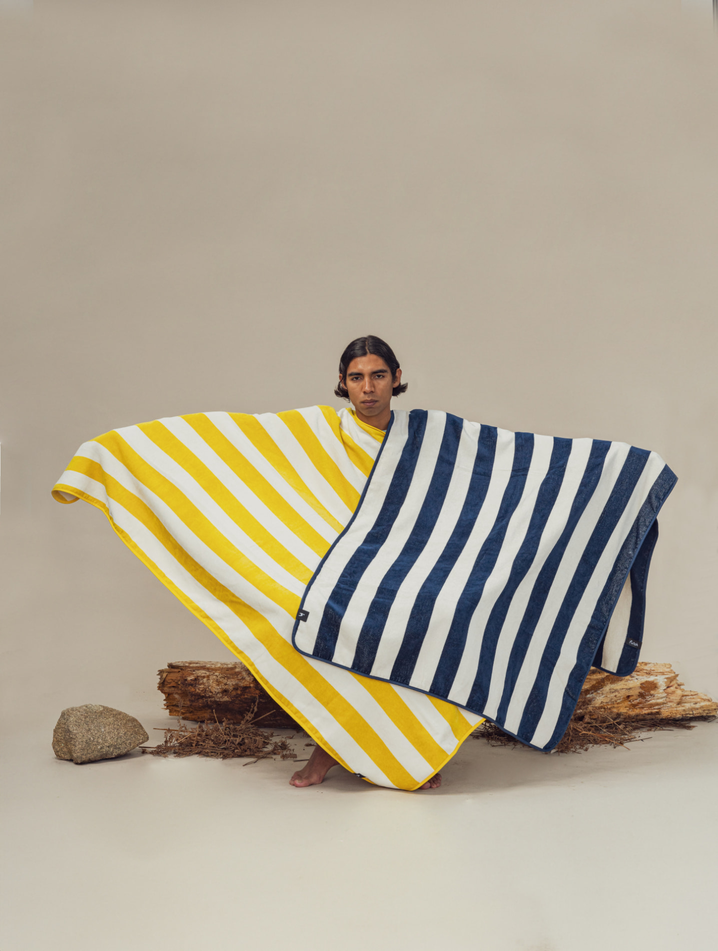 Futah - Bedu Jaune Serviette Épongé  (2)