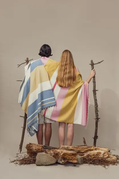 Papua Bleu Serviette de plage (2)