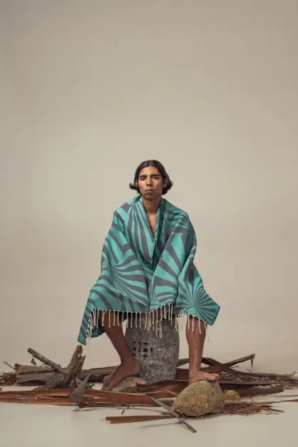 Taiga Verde Toalha de praia  (2)