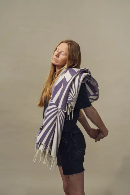 Taiga Pourpre Serviette de plage (2)