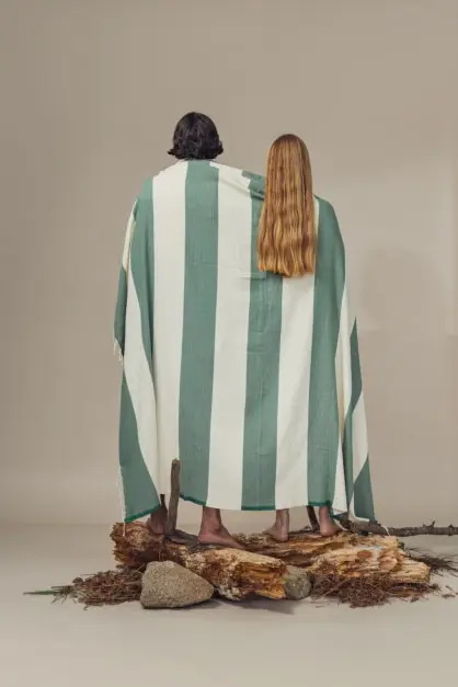 Bedu Vert Serviette Grande (2)