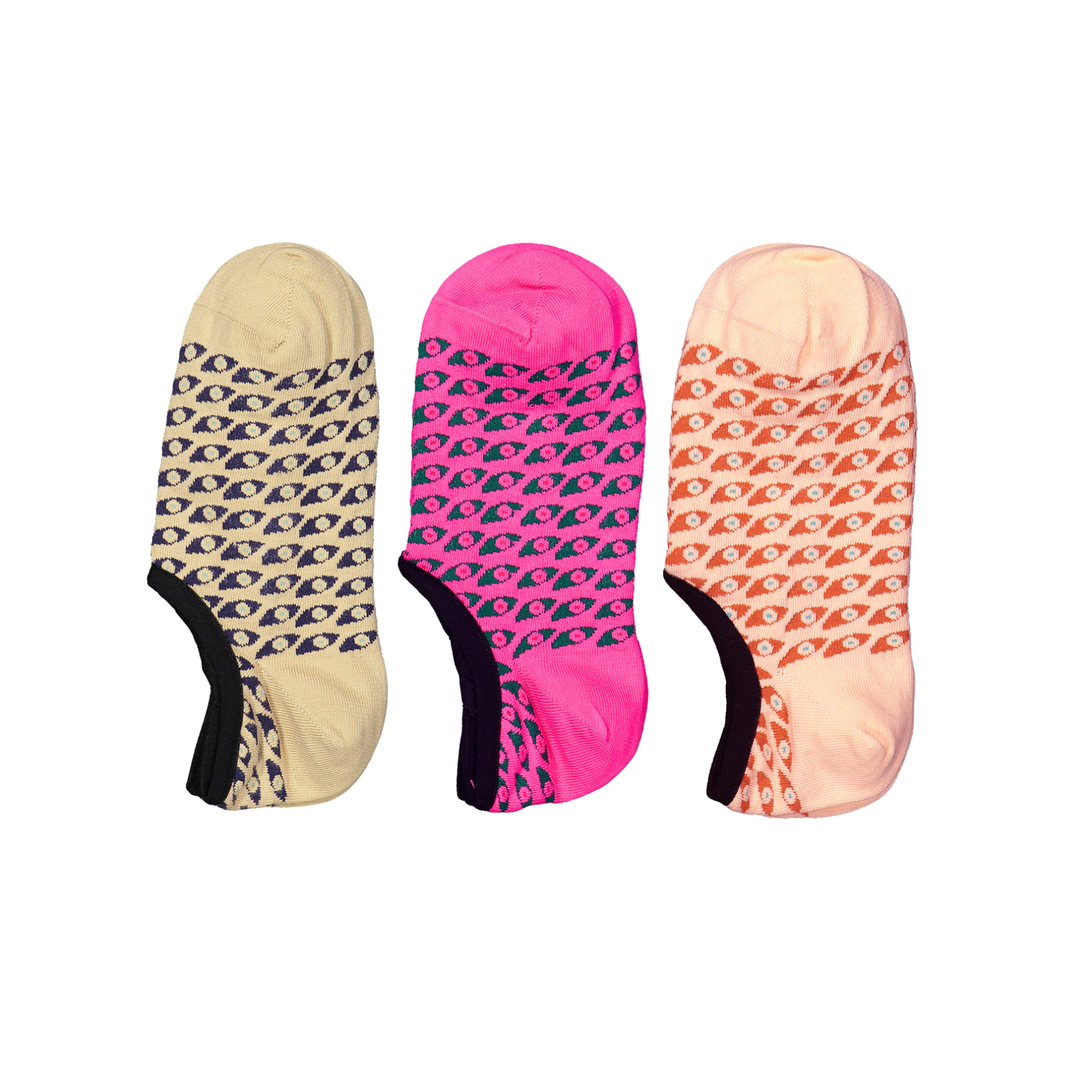 Futah - 3-Pack Meias Daintree No Show (1)