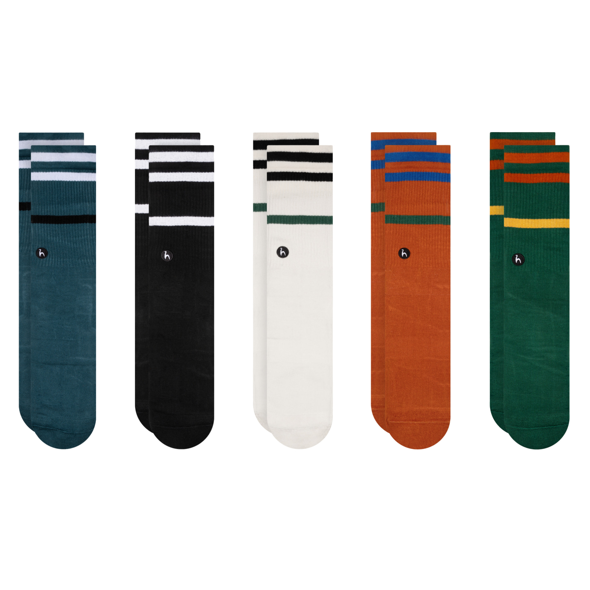 Futah - 5-Pack Meias Riscas  (1)
