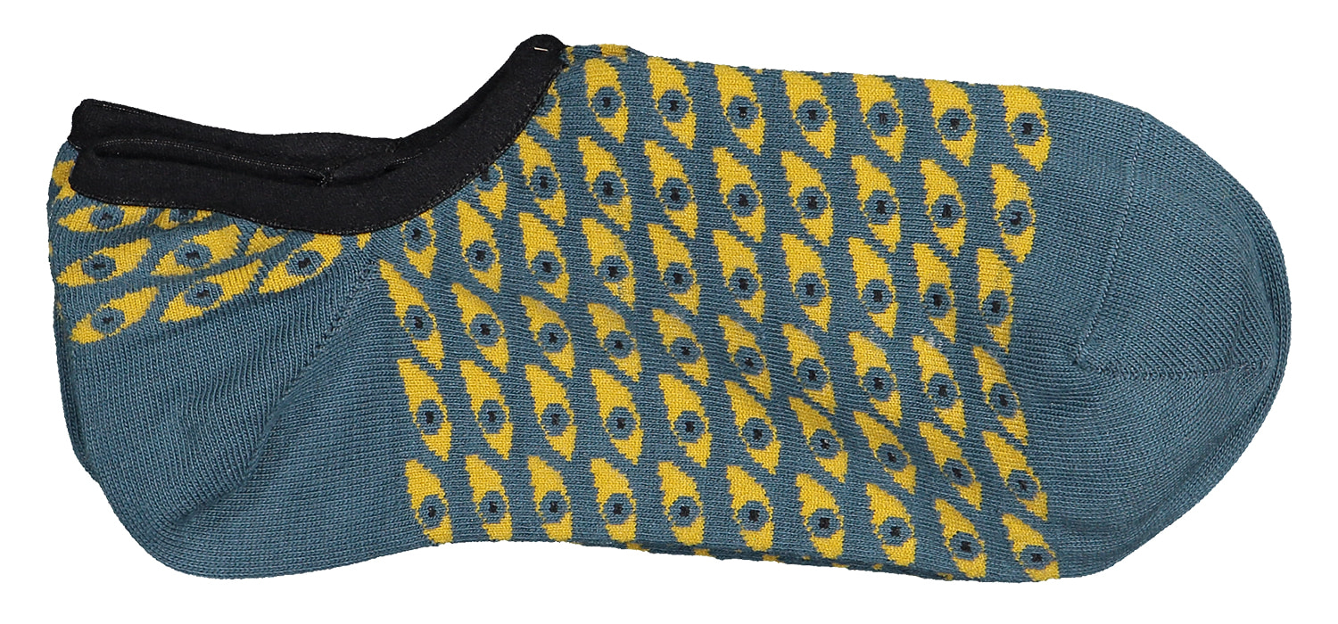 Futah - Chaussettes bleues Daintree No Show (1)