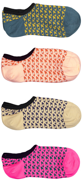 4-Pack Daintree No Show Socks (2)