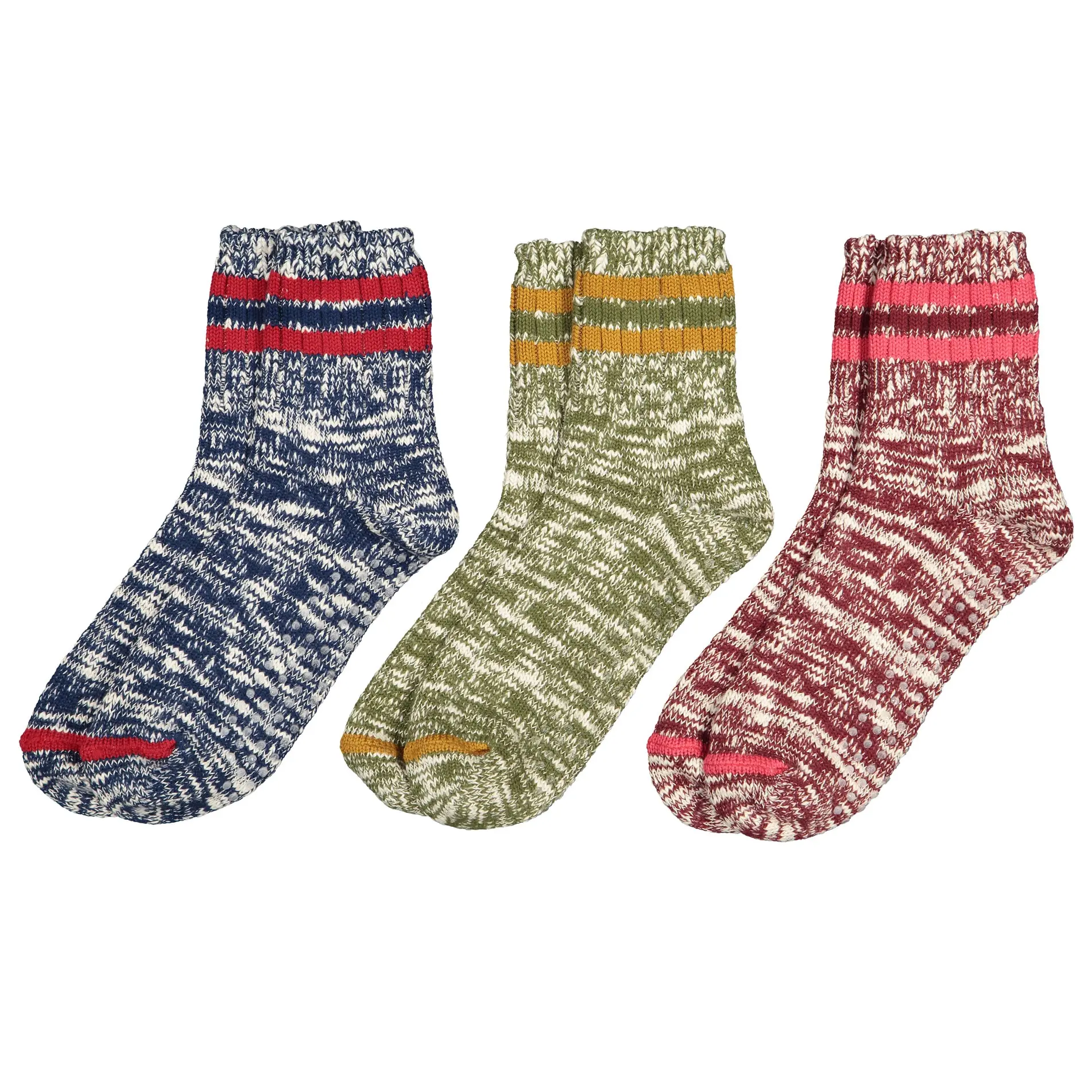 Futah - 3-Pack Chaussettes en coton flammé (1)