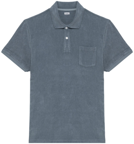 Polo Terry Gris Minéral (2)