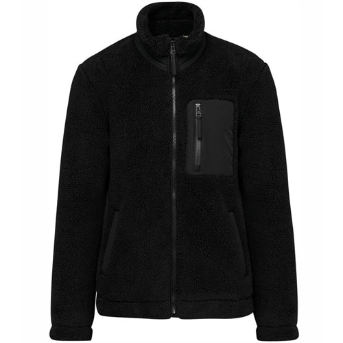 Futah - Veste Sherpa Noir (1)