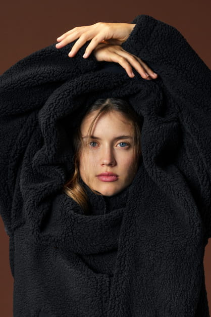 Veste Sherpa Noir