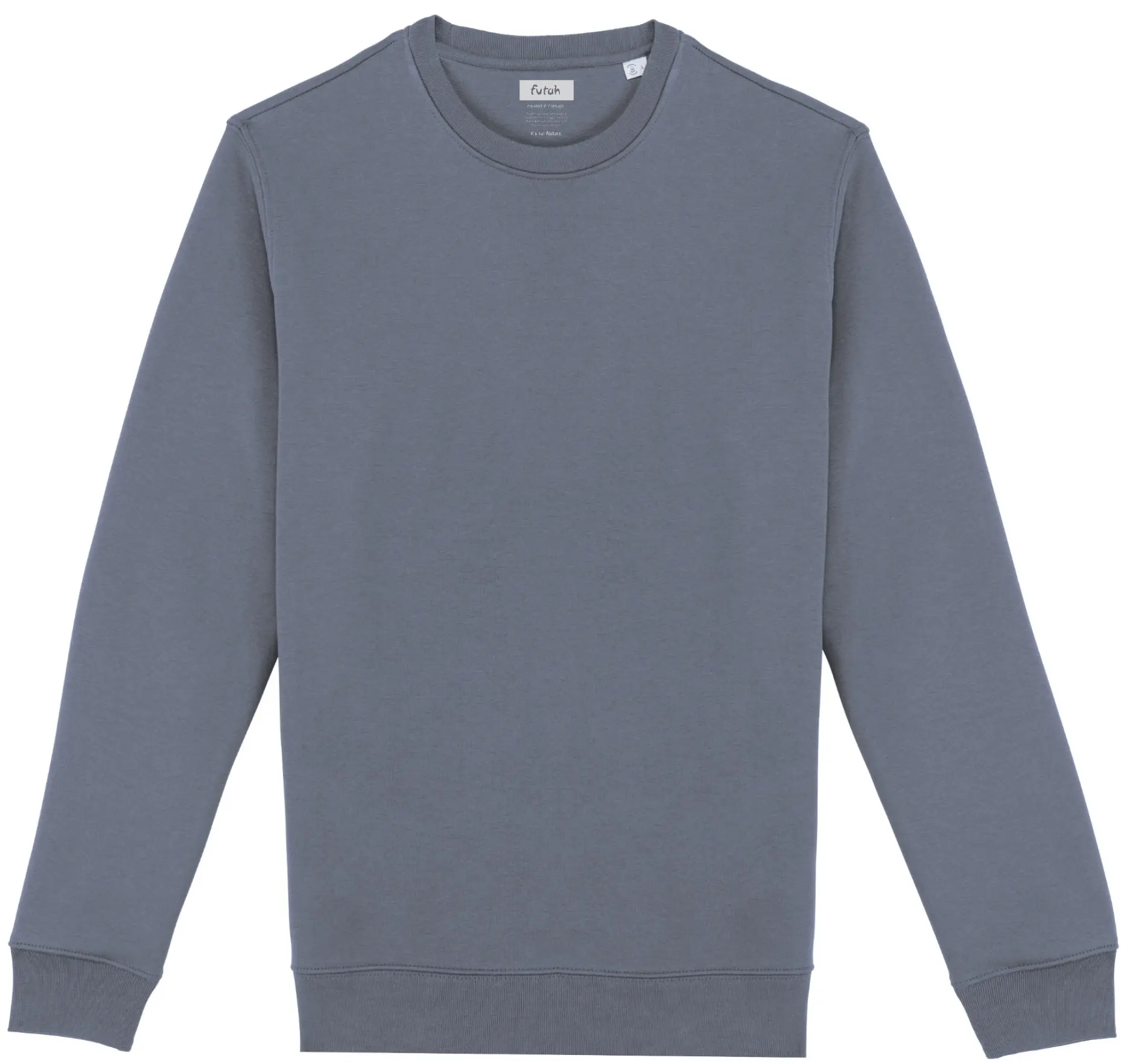 Futah - Sweatshirt Coton Biologique - Plage Gris (4)