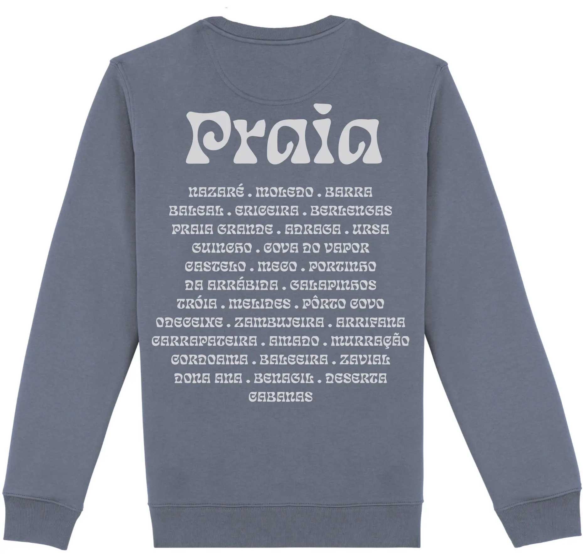 Futah - Sweatshirt Coton Biologique - Plage Gris (3)
