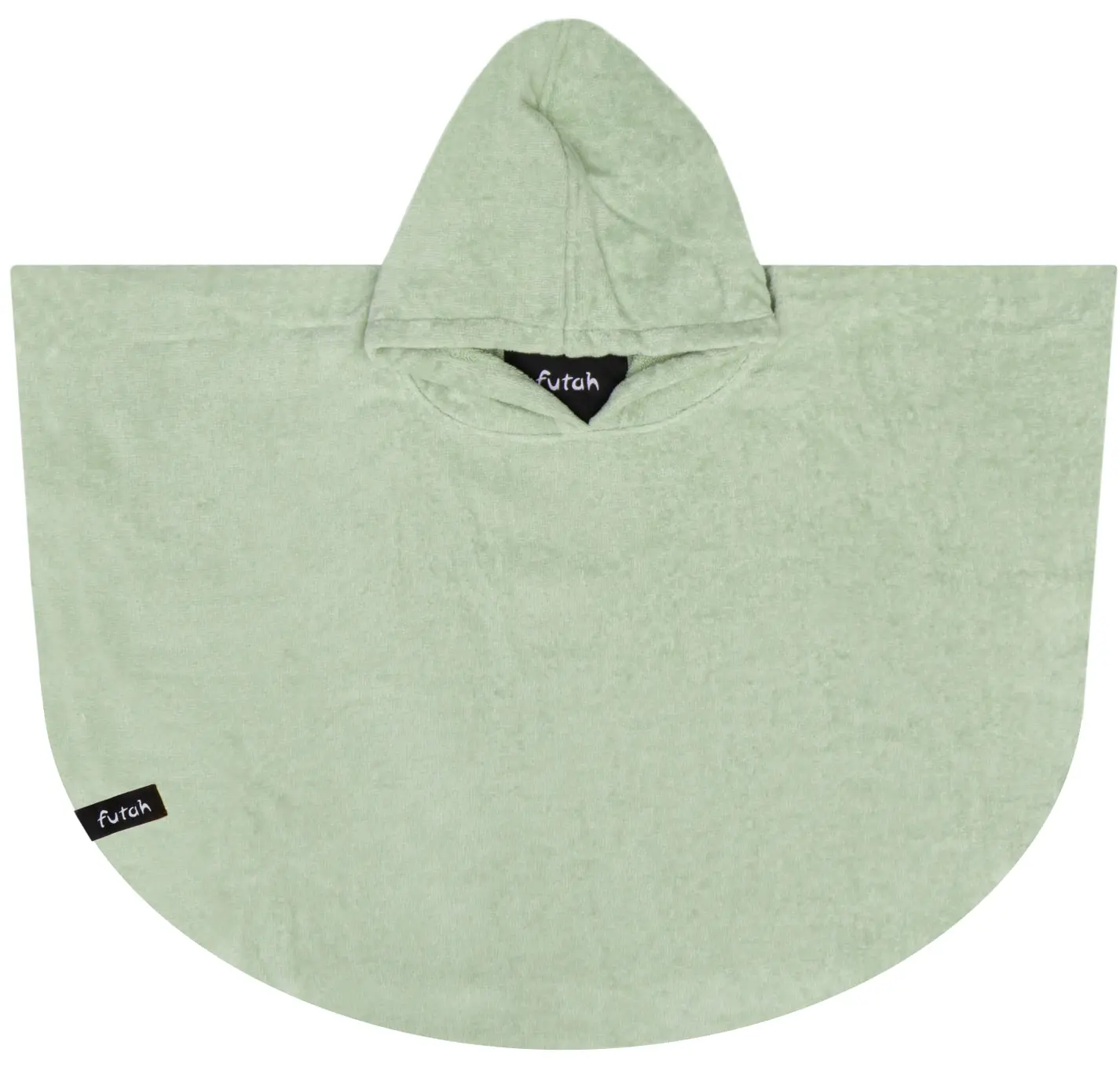 Futah - Ericeira Sea Green Terry Poncho Baby (1)