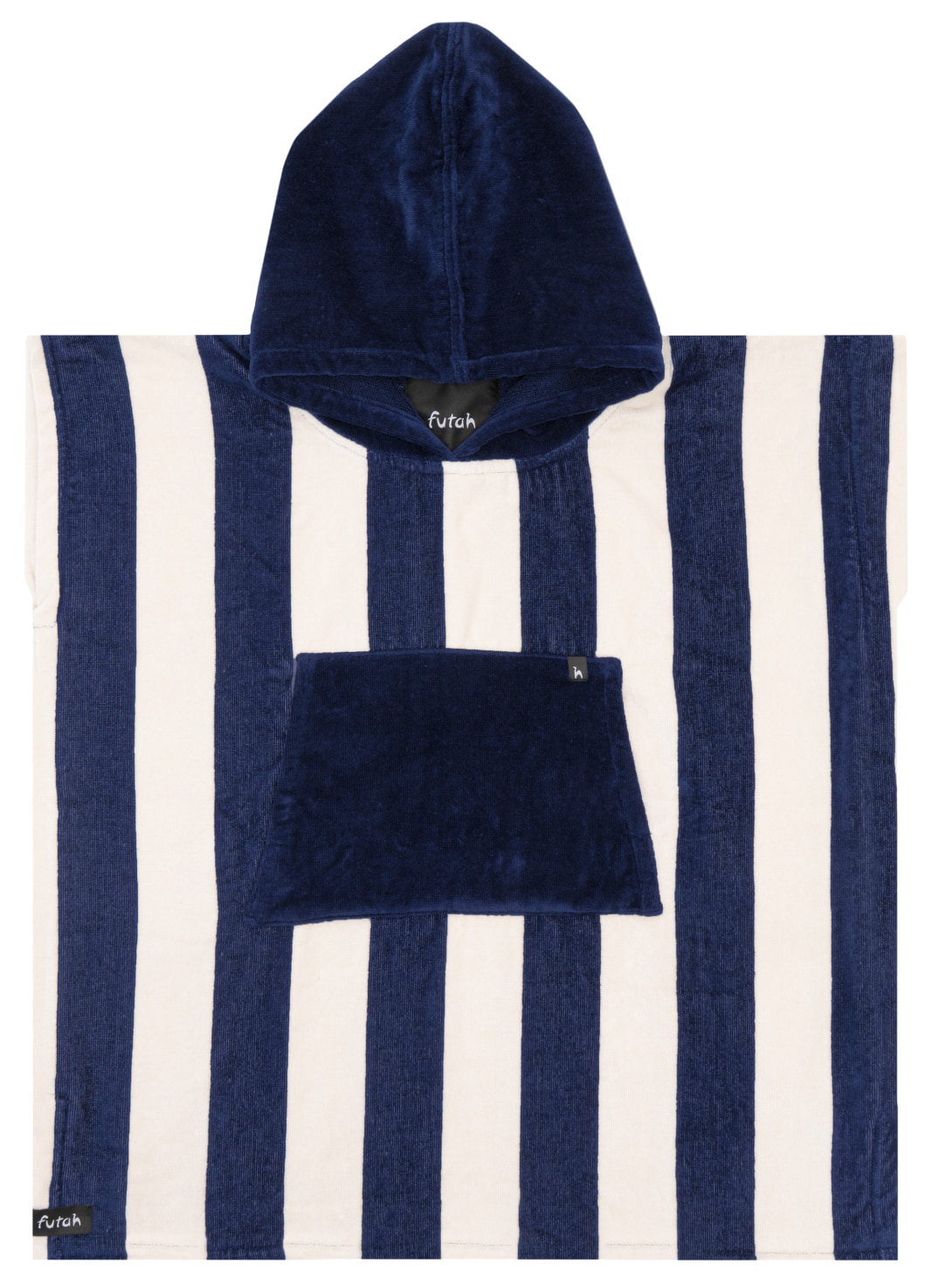 Futah - Bedu Bleu Poncho Épongé Enfant (1)