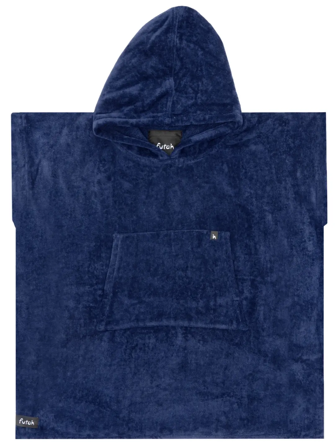 Futah - Ericeira Bleu Navy Poncho Épongé Enfant (1)