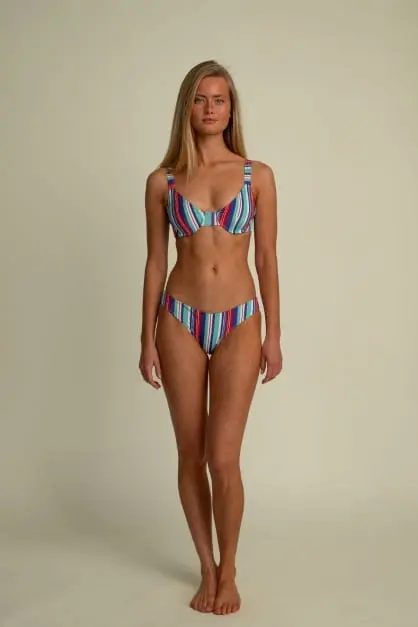 Futah Roxo e Verde Água Bralette