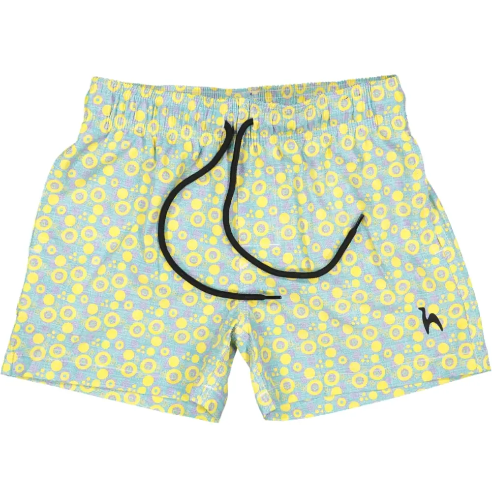 Futah - Short de Bain Enfant Jaune & Eau Vortex (3)