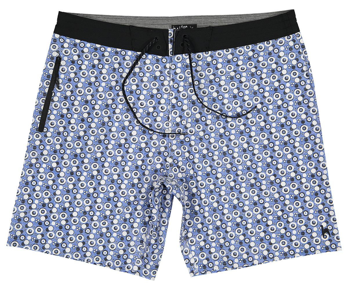 Futah - Calções de Banho Vortex Azul & Branco (4)