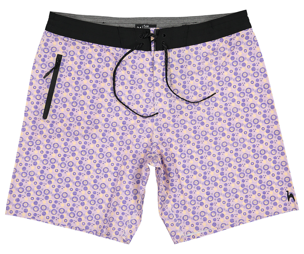 Futah - Short de Bain Moka & Violet Vortex (3)