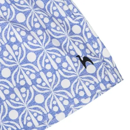 Short de Bain Enfant Bleu & Blanc Flora (2)