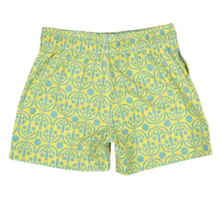 Short de Bain Enfant Jaune & Eau Flora (2)