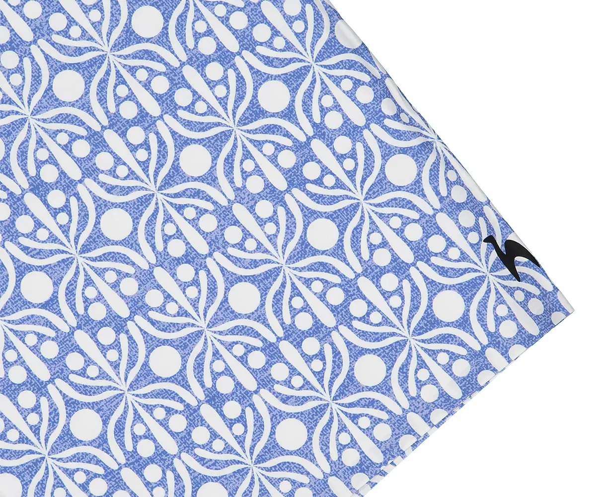 Futah - Short de Bain Bleu & Blanc Flora (7)