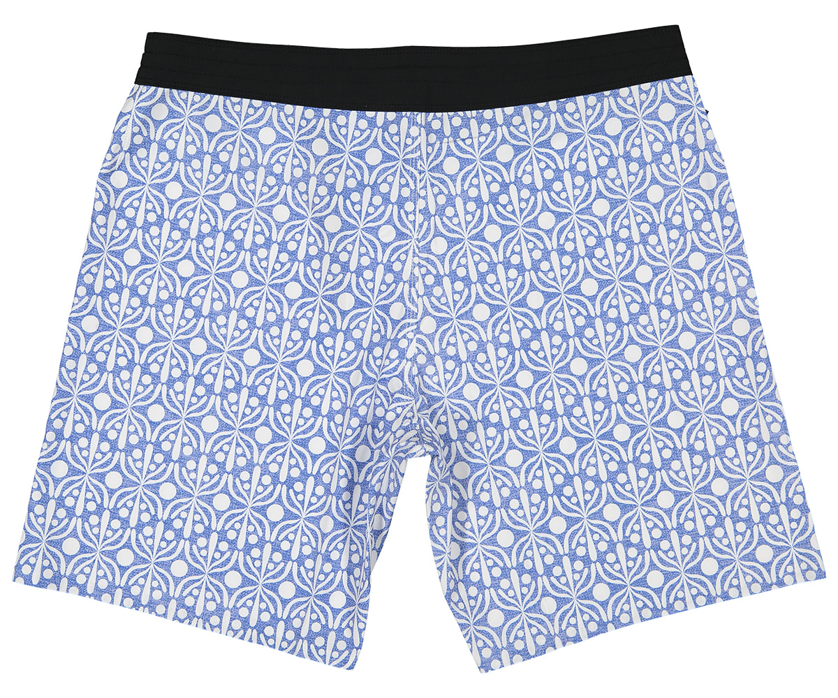 Futah - Calções de Banho Flora Azul & Branco (5)