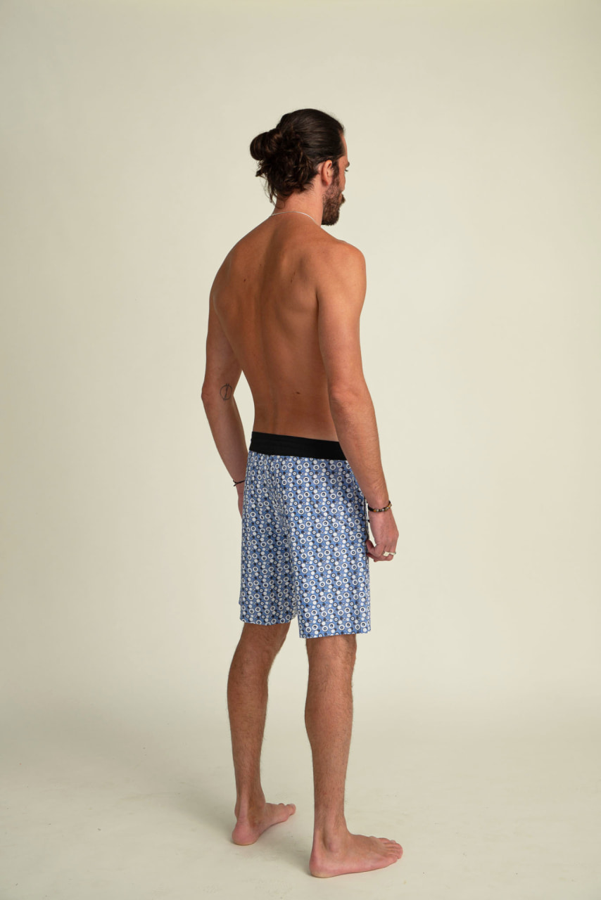 Futah - Calções de Banho Vortex Azul & Branco (3)