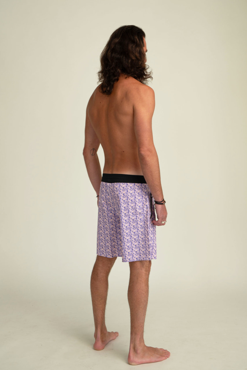 Futah - Short de Bain Moka & Violet Vortex (2)