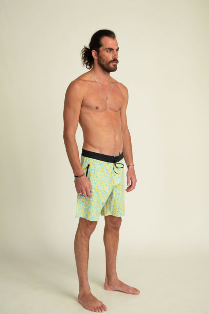 Short de Bain Jaune & Eau Flora (2)