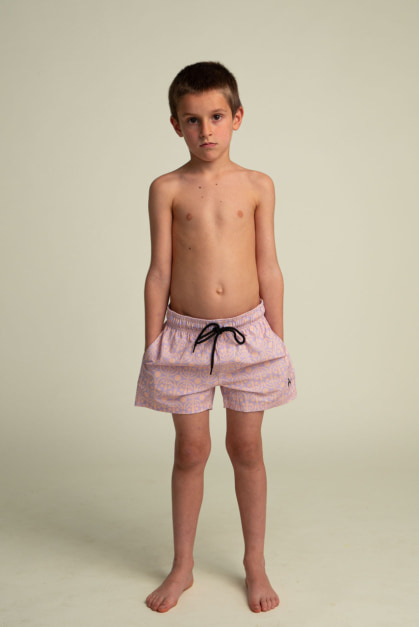 Short de Bain Enfant Moka & Violet Flora (2)