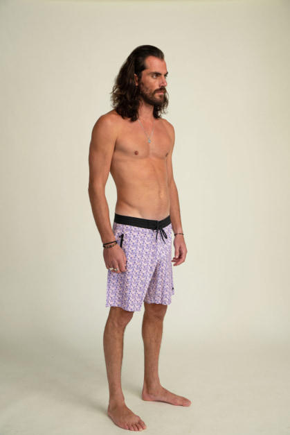 Short de Bain Moka & Violet Vortex (2)