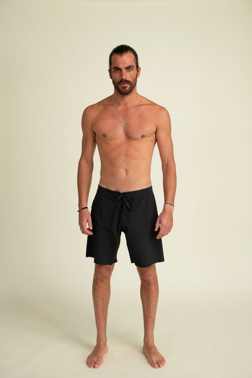 Futah - Short de Bain Noir Ericeira (1)