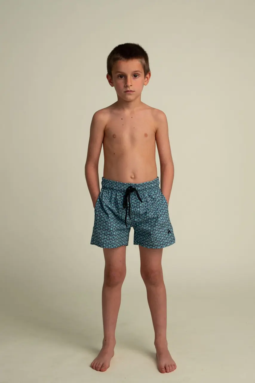 Futah - Short de Bain Enfant Vert Pulse (1)