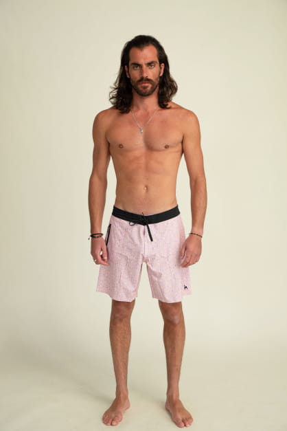 Short de Bain Moka & Violet Flora